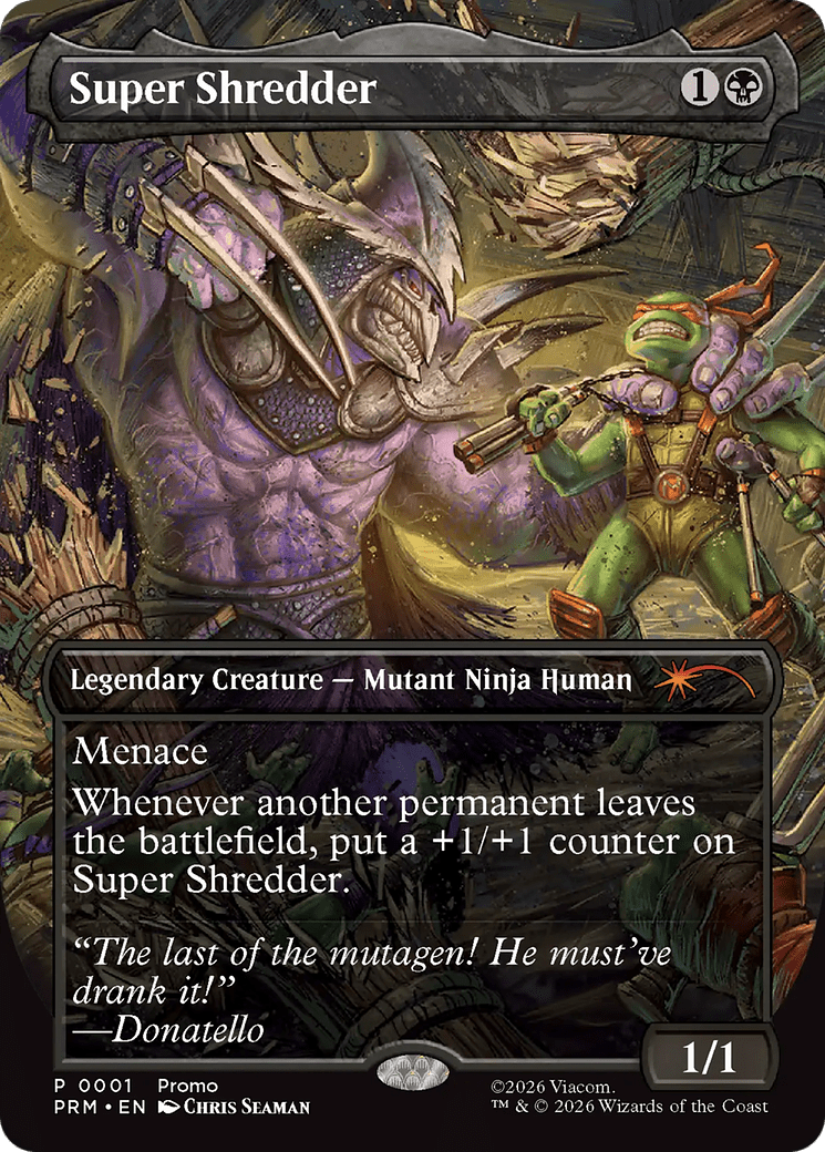 Super Shredder (Borderless) [Spotlight Series] MTG Single Magic: The Gathering  | Multizone: Comics And Games
