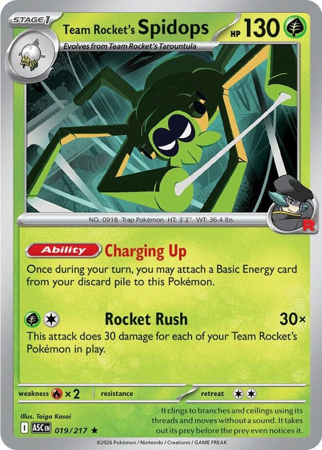 Team Rocket's Spidops (019/217) [Mega Evolution: Ascended Heroes] Pokemon Single Pokémon  | Multizone: Comics And Games