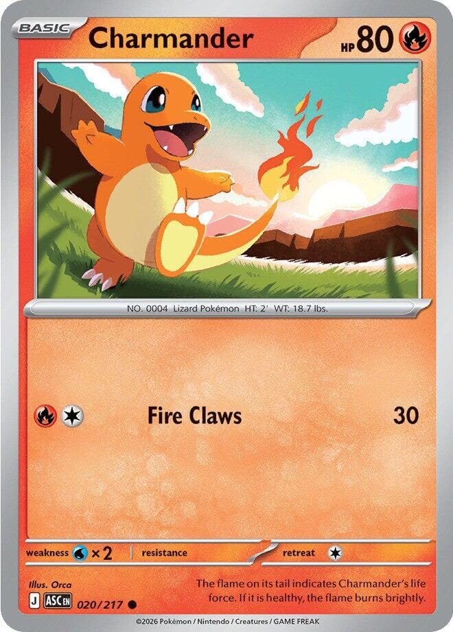 Charmander (020/217) [Mega Evolution: Ascended Heroes] Pokemon Single Pokémon  | Multizone: Comics And Games