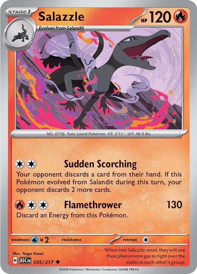 Salazzle (035/217) [Mega Evolution: Ascended Heroes] Pokemon Single Pokémon  | Multizone: Comics And Games