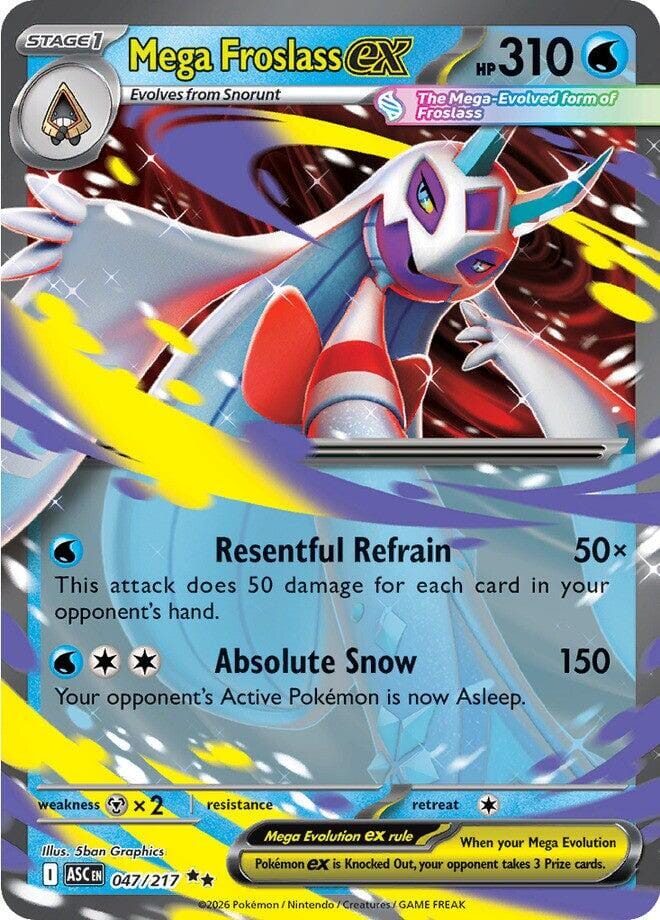 Mega Froslass ex (047/217) [Mega Evolution: Ascended Heroes] Pokemon Single Pokémon  | Multizone: Comics And Games