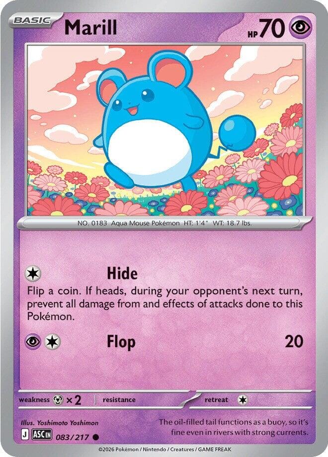 Marill (083/217) [Mega Evolution: Ascended Heroes] Pokemon Single Pokémon  | Multizone: Comics And Games