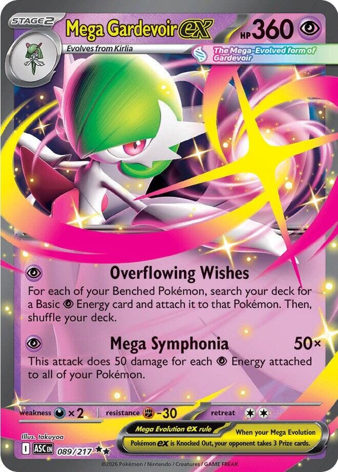 Mega Gardevoir ex (089/217) [Mega Evolution: Ascended Heroes] Pokemon Single Pokémon  | Multizone: Comics And Games