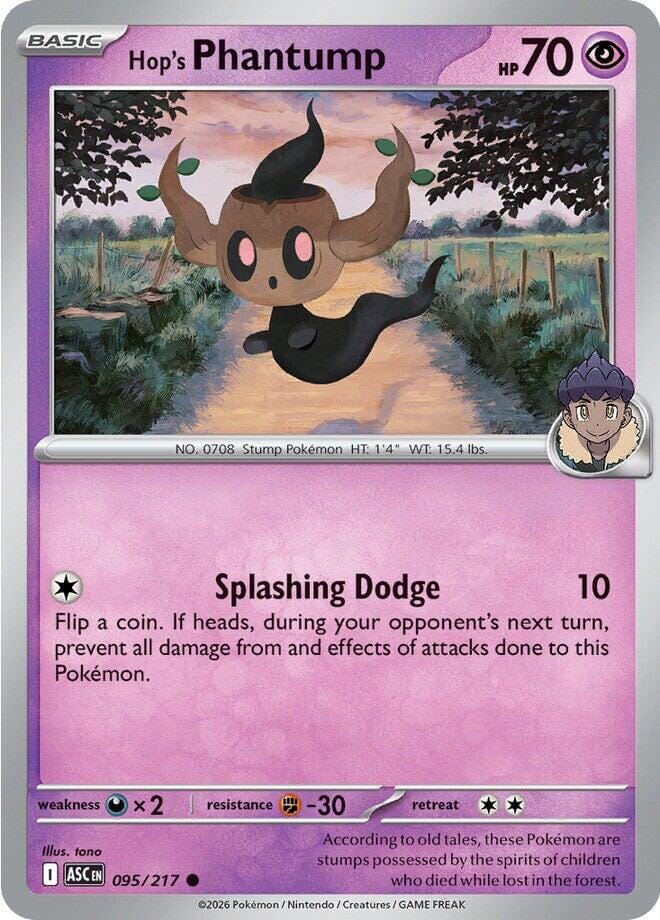 Hop's Phantump (095/217) [Mega Evolution: Ascended Heroes] Pokemon Single Pokémon  | Multizone: Comics And Games