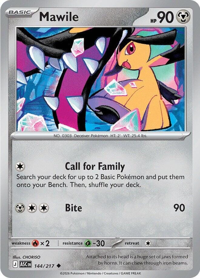 Mawile (144/217) [Mega Evolution: Ascended Heroes] Pokemon Single Pokémon  | Multizone: Comics And Games