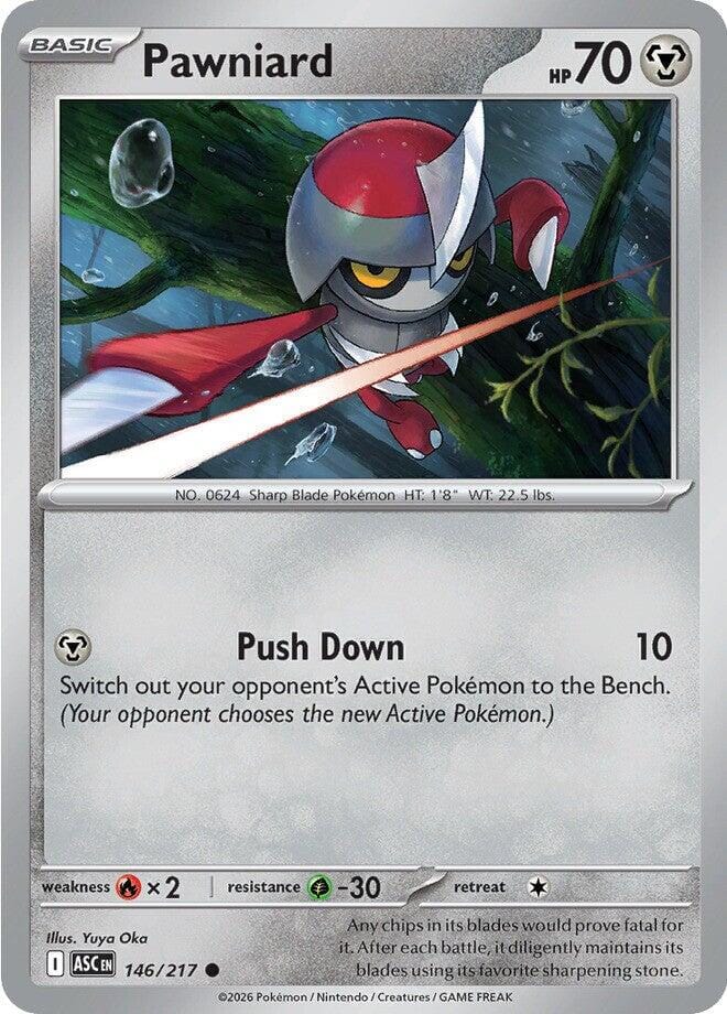 Pawniard (146/217) [Mega Evolution: Ascended Heroes] Pokemon Single Pokémon  | Multizone: Comics And Games