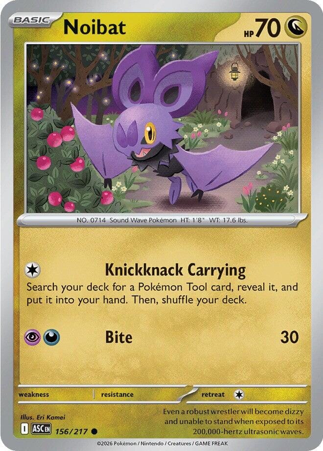 Noibat (156/217) [Mega Evolution: Ascended Heroes] Pokemon Single Pokémon  | Multizone: Comics And Games