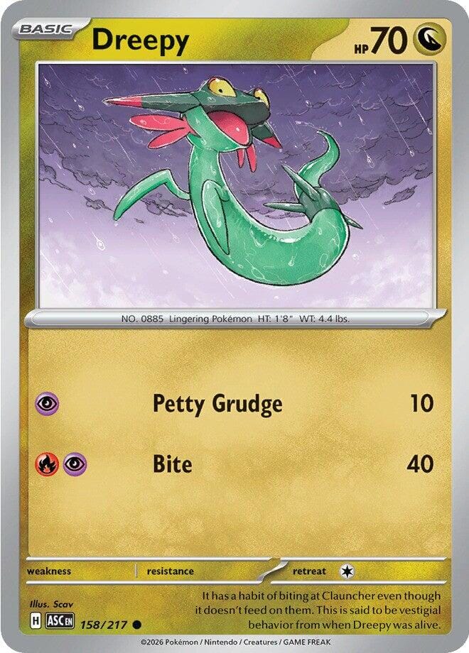 Dreepy (158/217) [Mega Evolution: Ascended Heroes] Pokemon Single Pokémon  | Multizone: Comics And Games