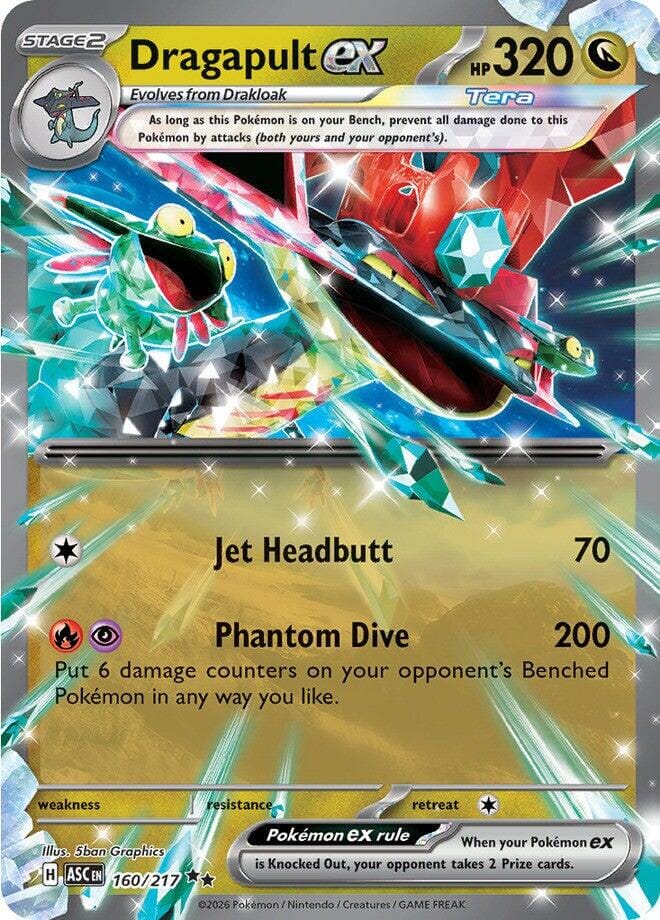 Dragapult ex (160/217) [Mega Evolution: Ascended Heroes] Pokemon Single Pokémon  | Multizone: Comics And Games
