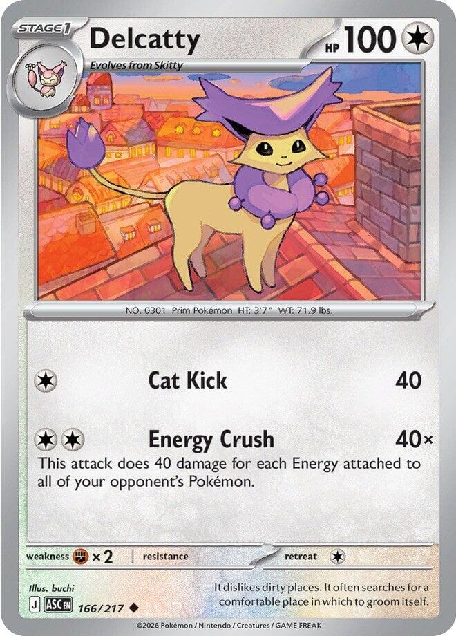 Delcatty (166/217) [Mega Evolution: Ascended Heroes] Pokemon Single Pokémon  | Multizone: Comics And Games