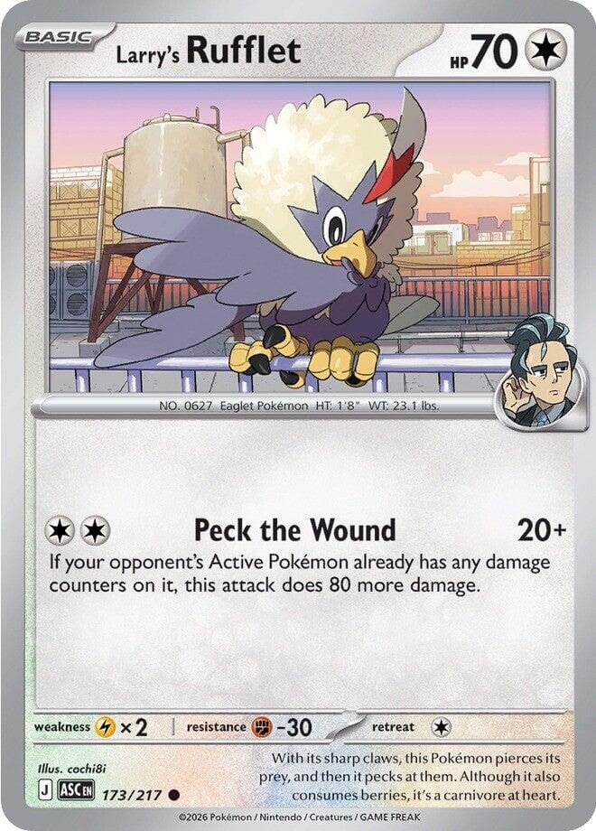 Larry's Rufflet (173/217) [Mega Evolution: Ascended Heroes] Pokemon Single Pokémon  | Multizone: Comics And Games