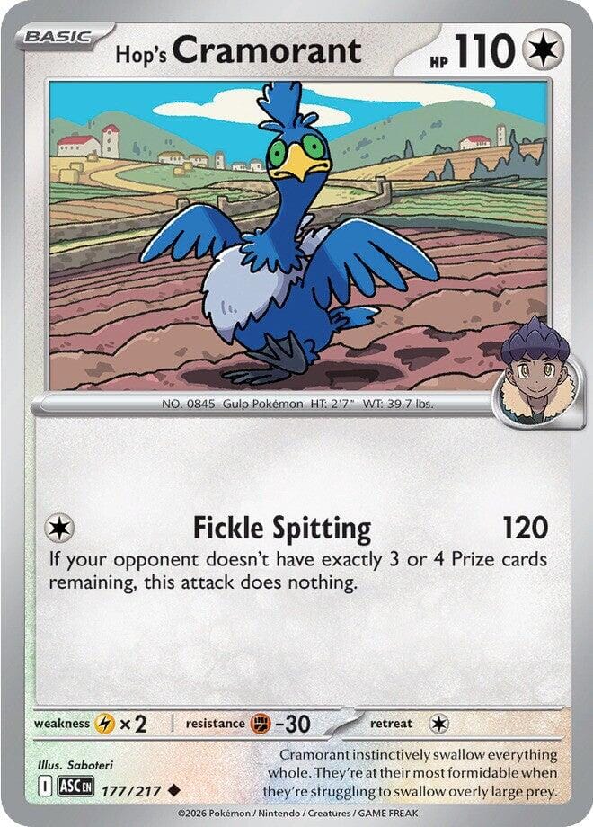 Hop's Cramorant (177/217) [Mega Evolution: Ascended Heroes] Pokemon Single Pokémon  | Multizone: Comics And Games