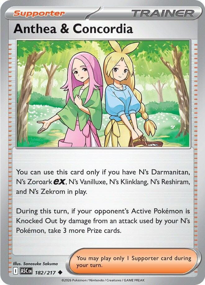 Anthea & Concordia (182/217) [Mega Evolution: Ascended Heroes] Pokemon Single Pokémon  | Multizone: Comics And Games