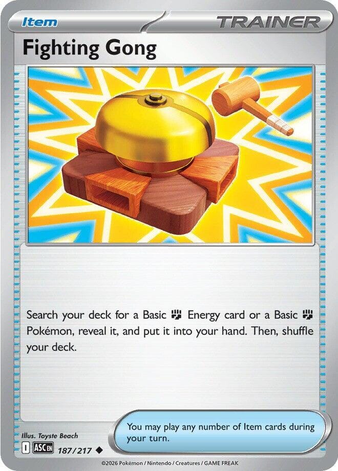 Fighting Gong (187/217) [Mega Evolution: Ascended Heroes] Pokemon Single Pokémon  | Multizone: Comics And Games