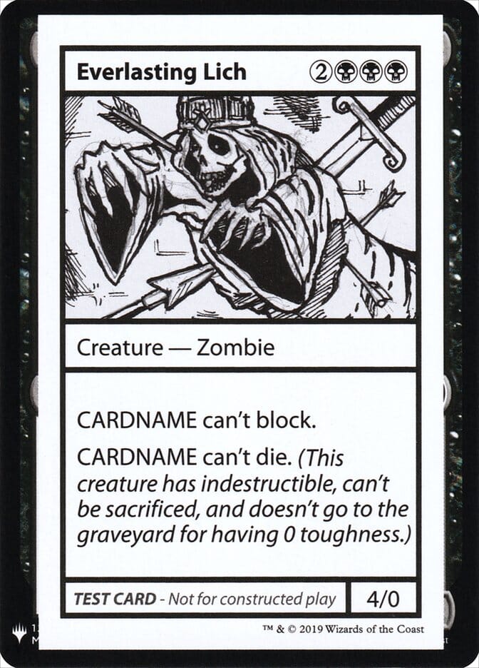 Everlasting Lich [Mystery Booster Playtest Cards] MTG Single Magic: The Gathering  | Multizone: Comics And Games