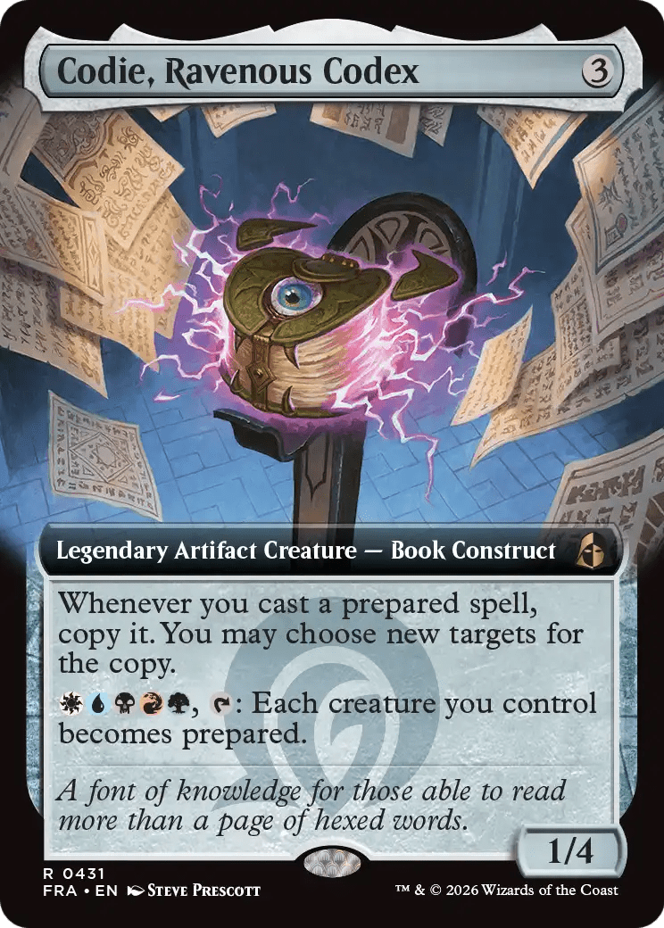 Codie, Ravenous Codex (Extended Art) [Reality Fracture] MTG Single Magic: The Gathering  | Multizone: Comics And Games