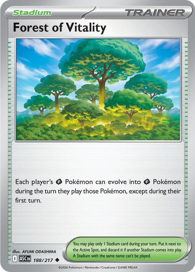 Forest of Vitality (188/217) [Mega Evolution: Ascended Heroes] Pokemon Single Pokémon  | Multizone: Comics And Games