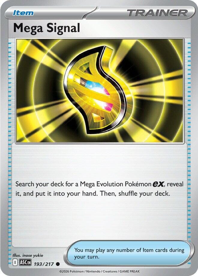 Mega Signal (193/217) [Mega Evolution: Ascended Heroes] Pokemon Single Pokémon  | Multizone: Comics And Games