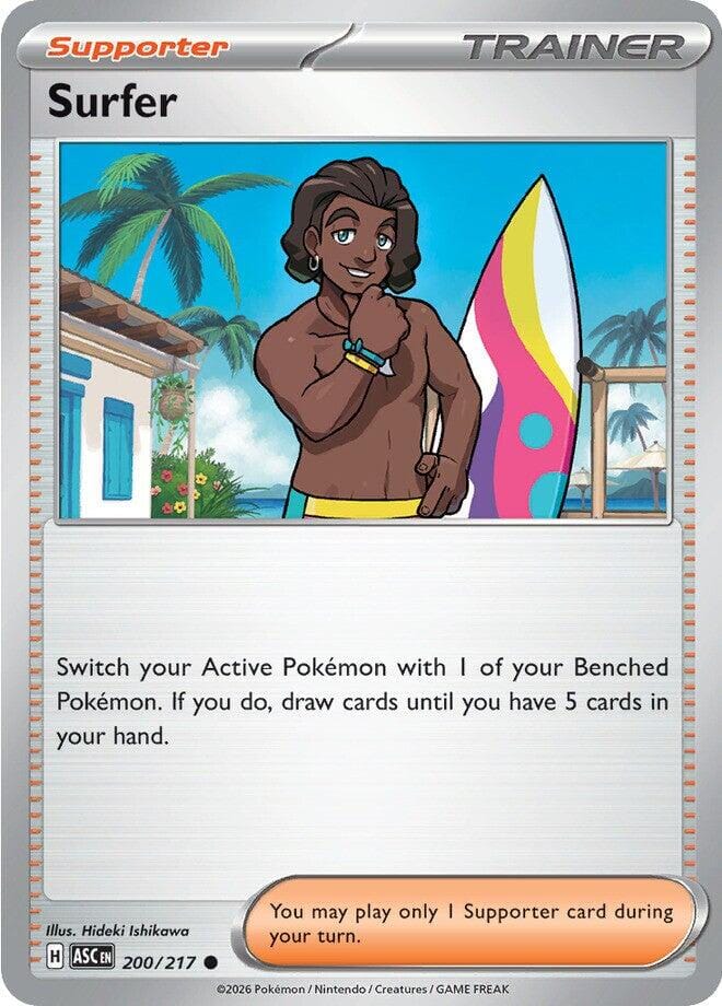 Surfer (200/217) [Mega Evolution: Ascended Heroes] Pokemon Single Pokémon  | Multizone: Comics And Games