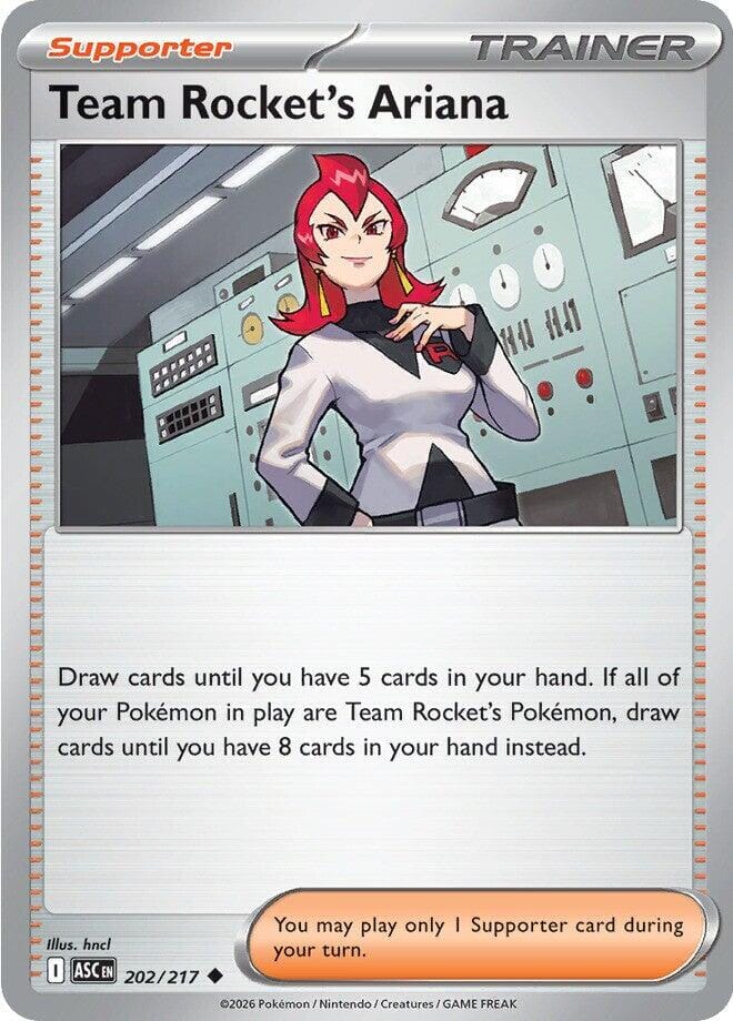 Team Rocket's Ariana (202/217) [Mega Evolution: Ascended Heroes] Pokemon Single Pokémon  | Multizone: Comics And Games