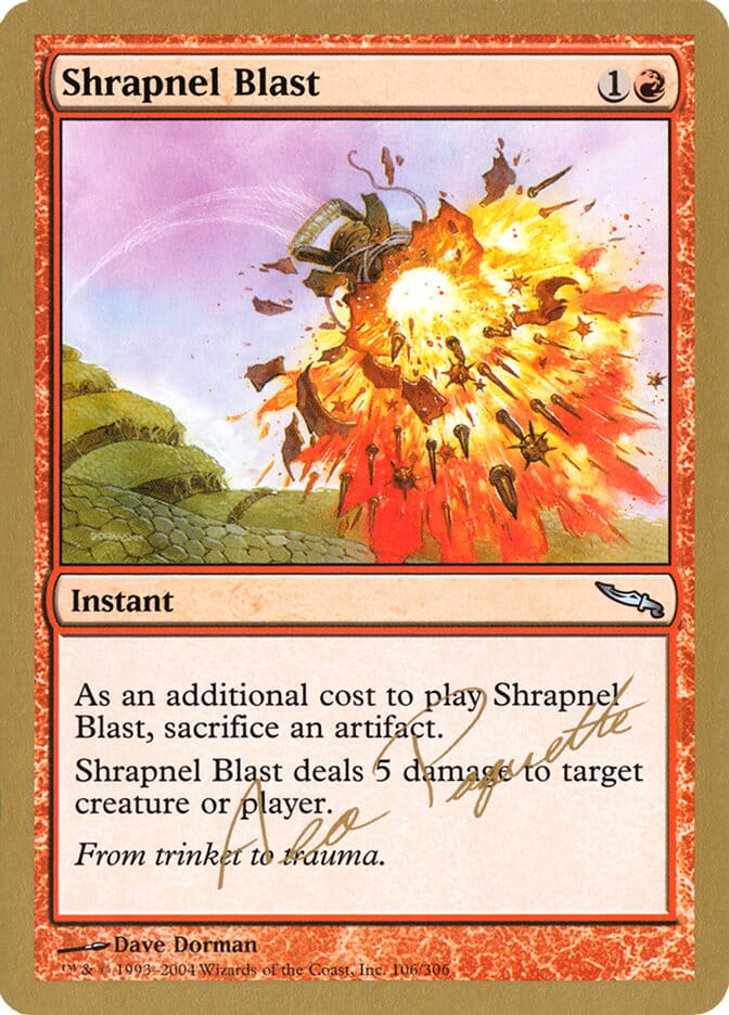 Shrapnel Blast (Aeo Paquette) [World Championship Decks 2004] MTG Single Magic: The Gathering  | Multizone: Comics And Games
