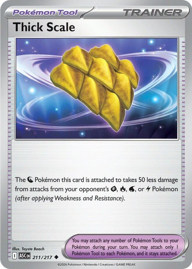 Thick Scale (211/217) [Mega Evolution: Ascended Heroes] Pokemon Single Pokémon  | Multizone: Comics And Games