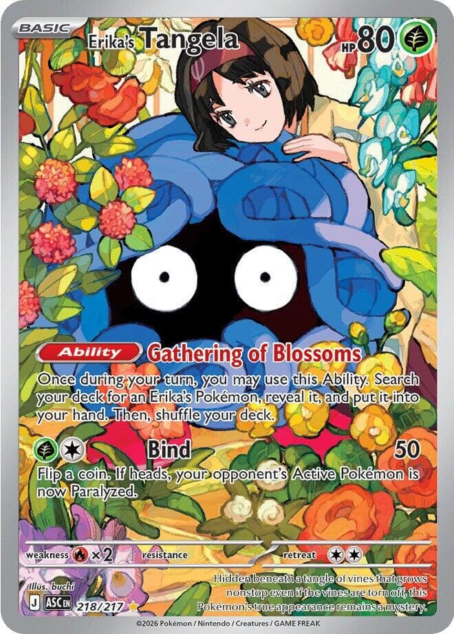 Erika's Tangela (218/217) [Mega Evolution: Ascended Heroes] Pokemon Single Pokémon  | Multizone: Comics And Games