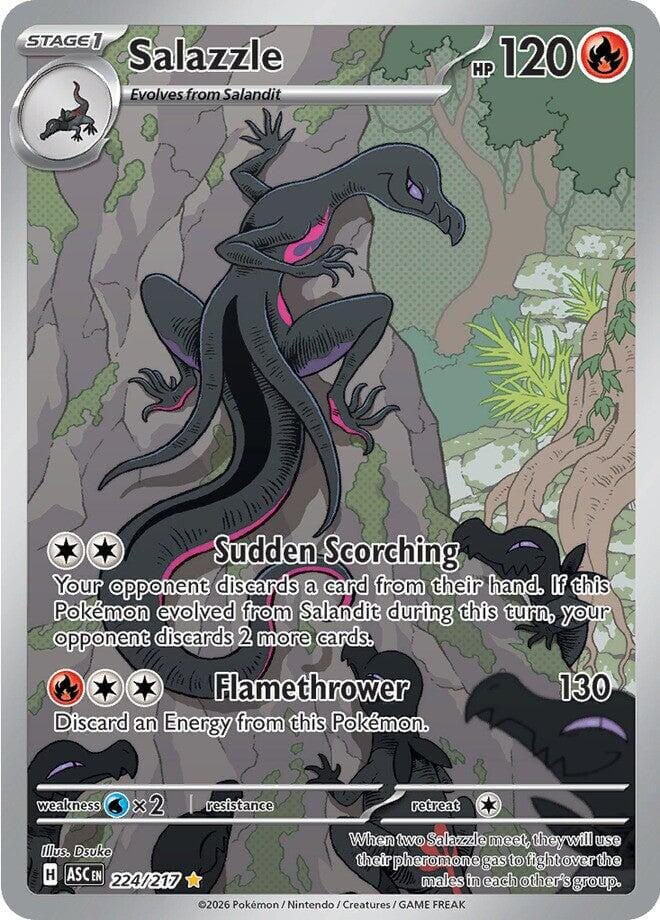 Salazzle (224/217) [Mega Evolution: Ascended Heroes] Pokemon Single Pokémon  | Multizone: Comics And Games