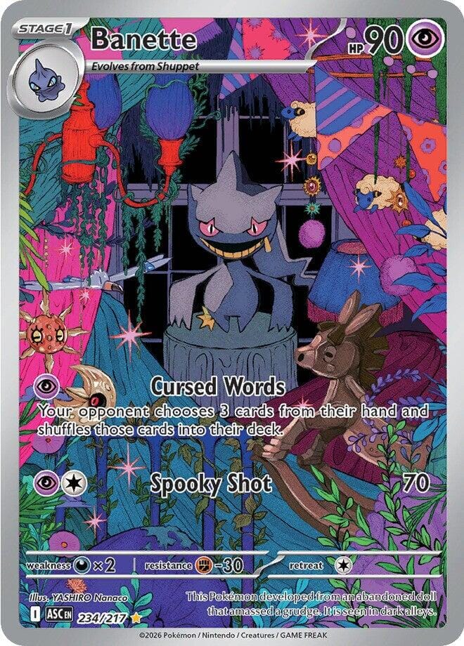 Banette (234/217) [Mega Evolution: Ascended Heroes] Pokemon Single Pokémon  | Multizone: Comics And Games