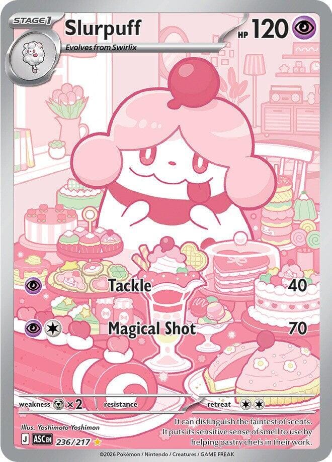 Slurpuff (236/217) [Mega Evolution: Ascended Heroes] Pokemon Single Pokémon  | Multizone: Comics And Games