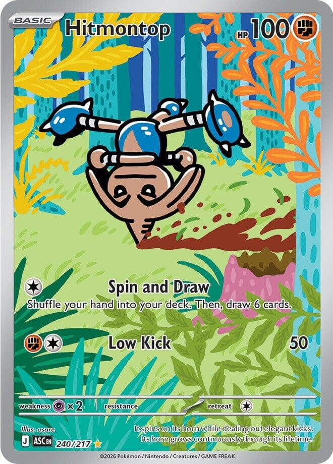 Hitmontop (240/217) [Mega Evolution: Ascended Heroes] Pokemon Single Pokémon  | Multizone: Comics And Games