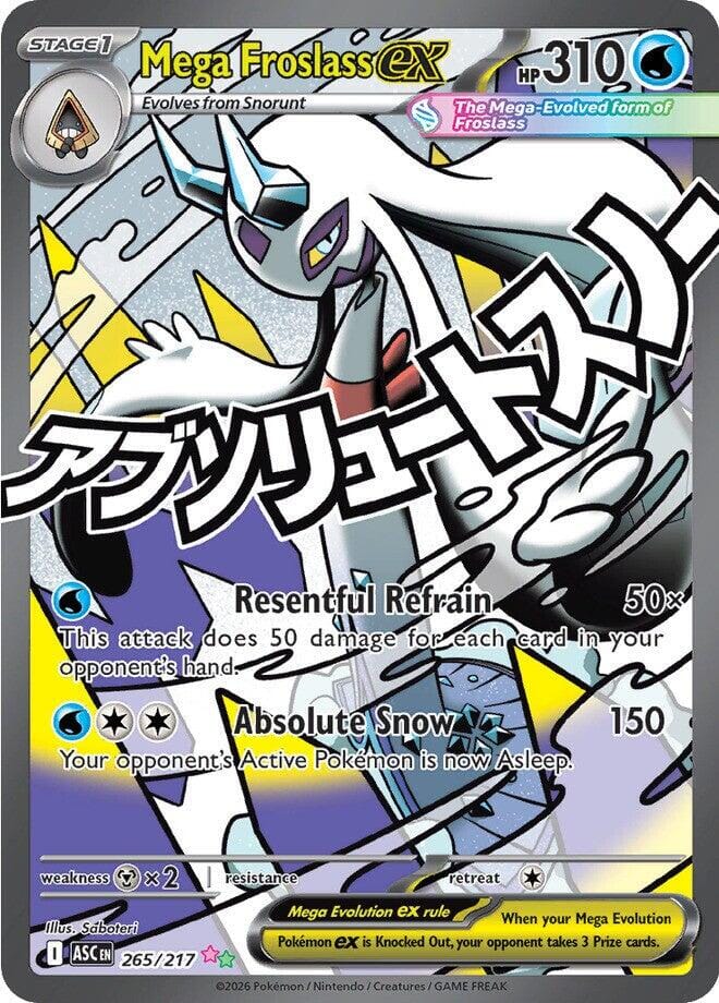 Mega Froslass ex (265/217) [Mega Evolution: Ascended Heroes] Pokemon Single Pokémon  | Multizone: Comics And Games