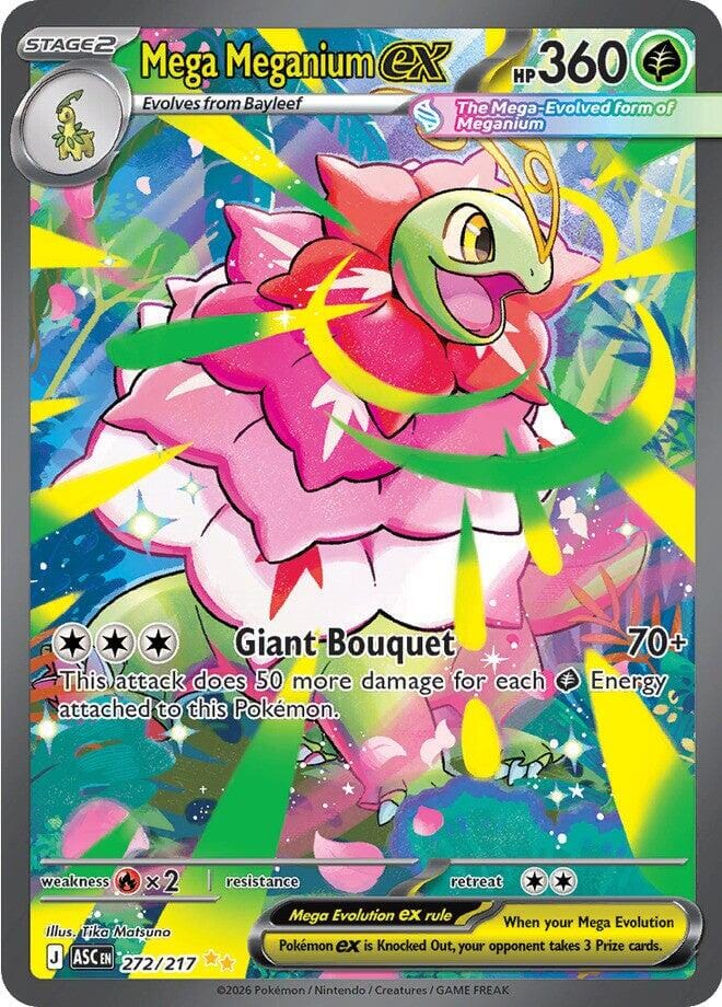 Mega Meganium ex (272/217) [Mega Evolution: Ascended Heroes] Pokemon Single Pokémon  | Multizone: Comics And Games