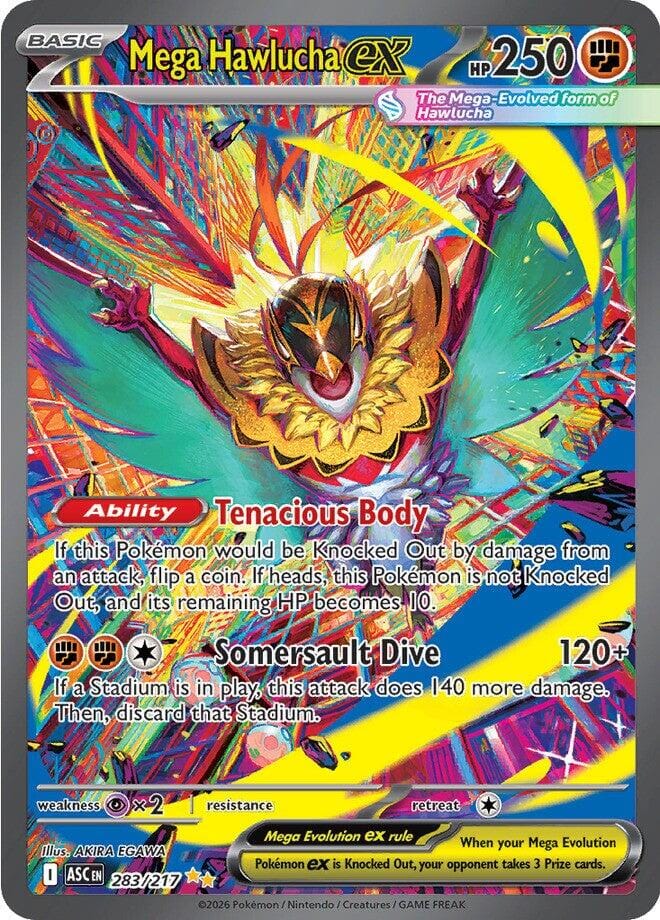 Mega Hawlucha ex (283/217) [Mega Evolution: Ascended Heroes] Pokemon Single Pokémon  | Multizone: Comics And Games