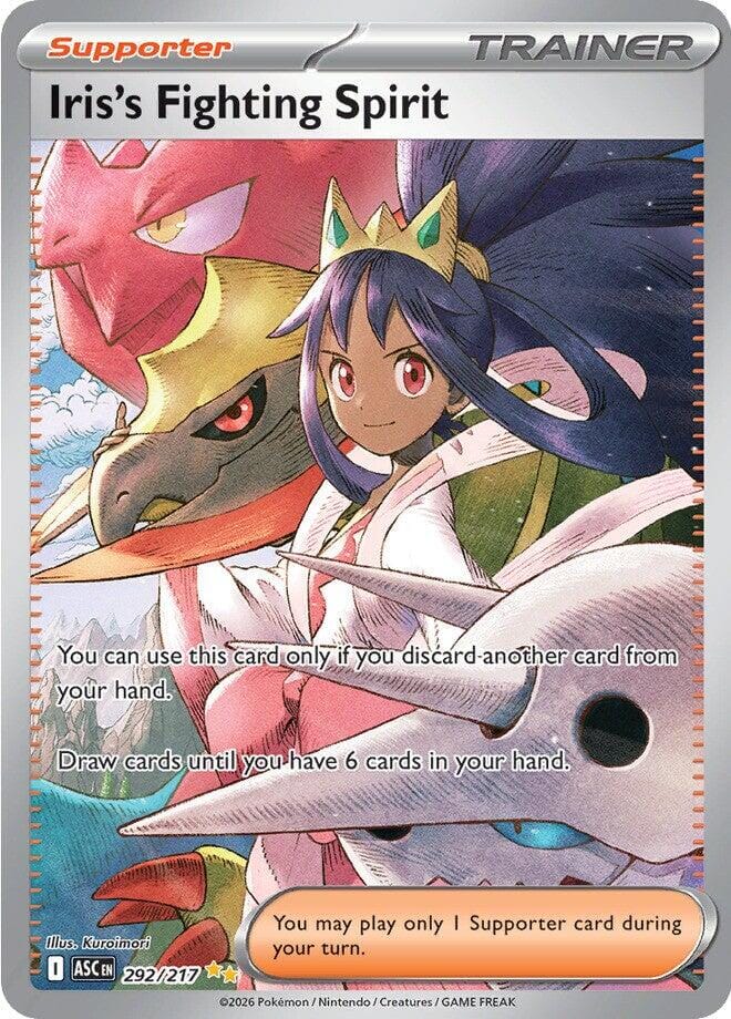 Iris's Fighting Spirit (292/217) [Mega Evolution: Ascended Heroes] Pokemon Single Pokémon  | Multizone: Comics And Games
