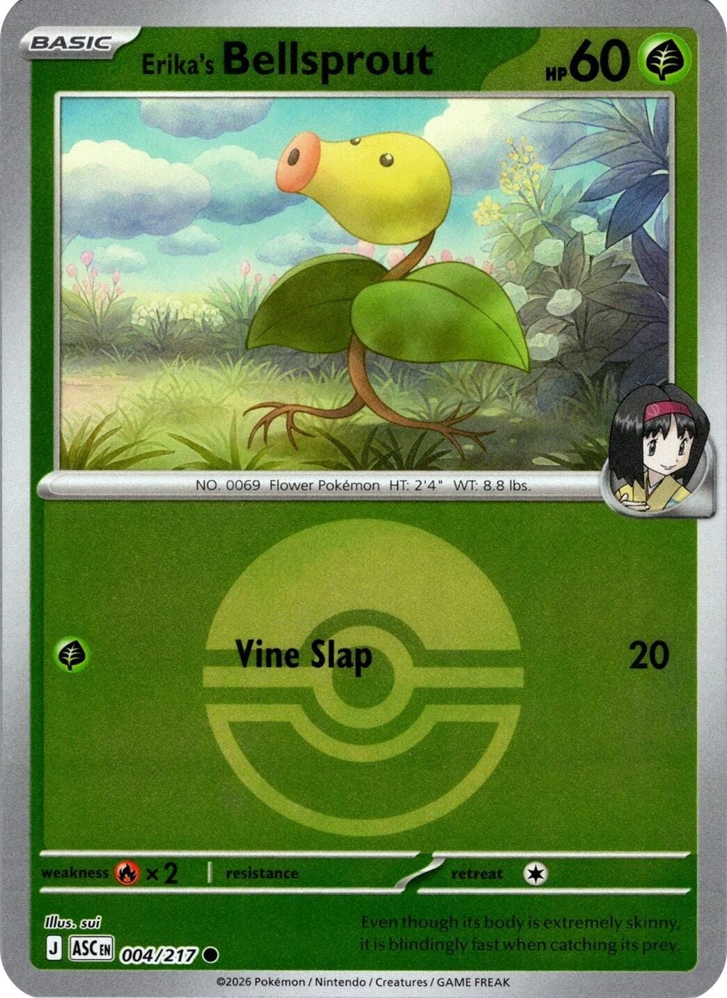 Erika's Bellsprout (004/217) (Poke Ball) [Mega Evolution: Ascended Heroes] Pokemon Single Pokémon  | Multizone: Comics And Games
