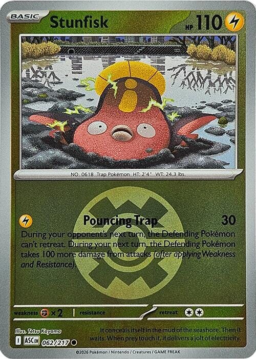 Stunfisk (062/217) (Quick Ball) [Mega Evolution: Ascended Heroes] Pokemon Single Pokémon  | Multizone: Comics And Games