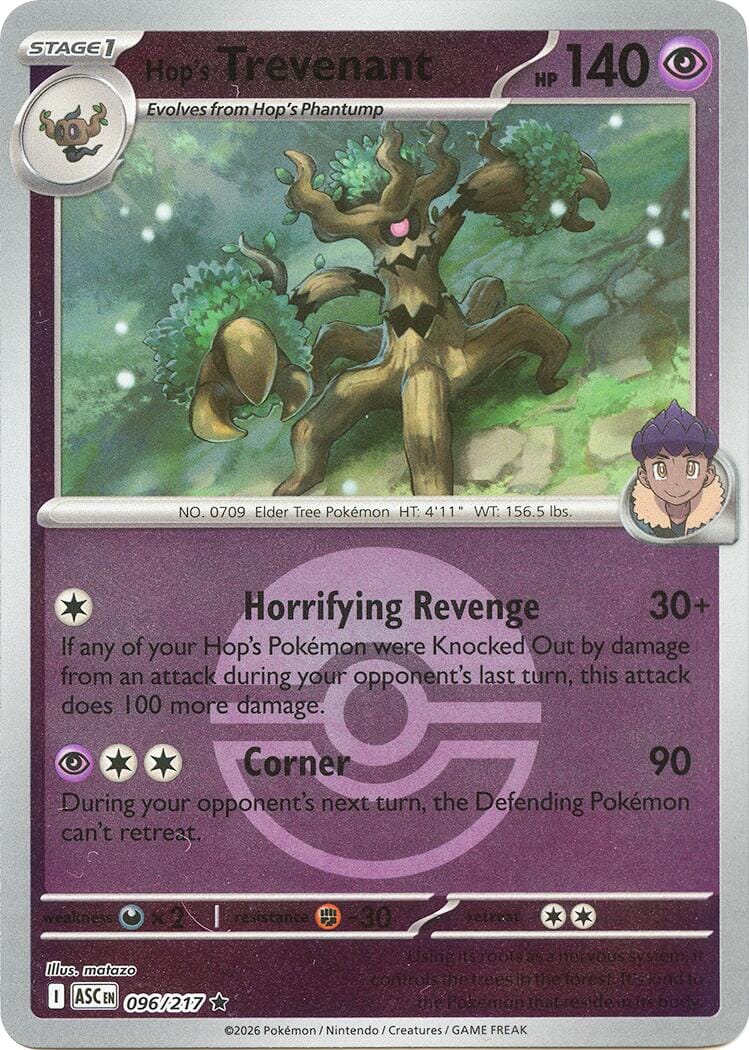Hop's Trevenant (096/217) (Poke Ball) [Mega Evolution: Ascended Heroes] Pokemon Single Pokémon  | Multizone: Comics And Games