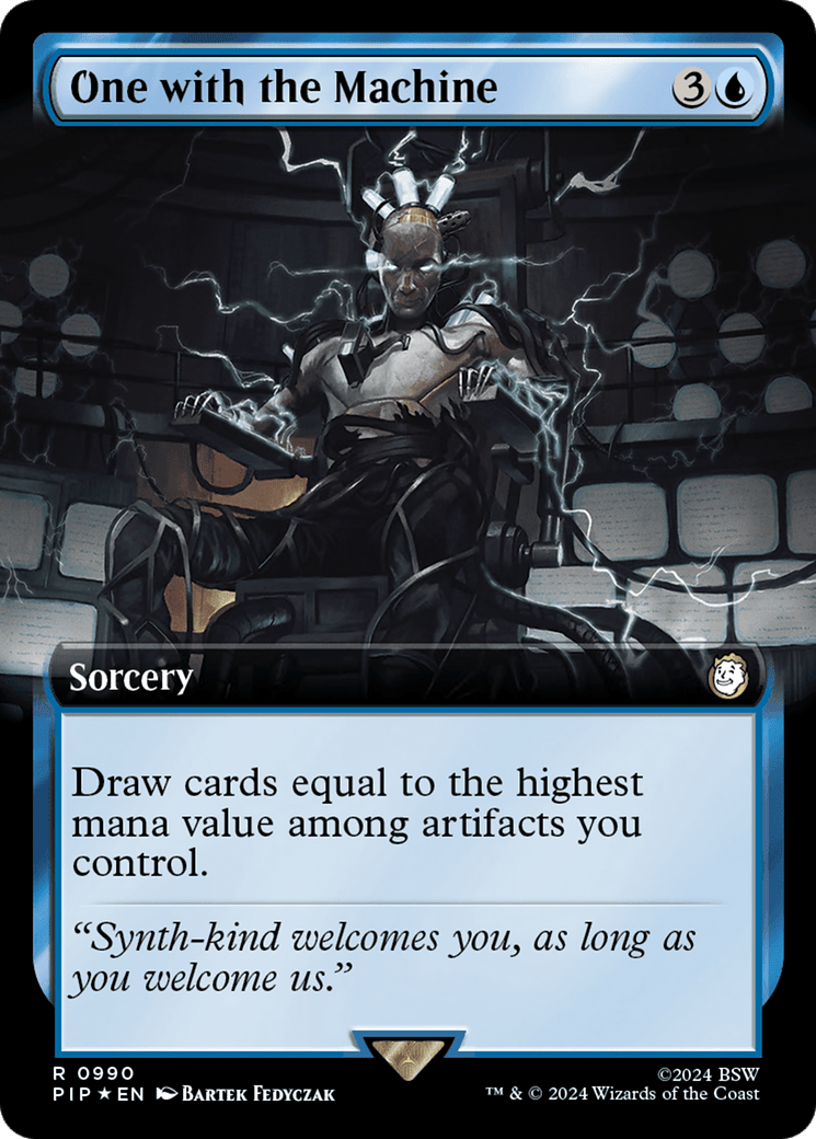 One with the Machine (Extended Art) (Surge Foil) [Fallout] MTG Single Magic: The Gathering  | Multizone: Comics And Games