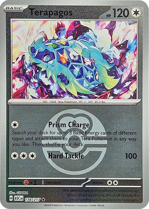 Terapagos (178/217) (Love Ball) [Mega Evolution: Ascended Heroes] Pokemon Single Pokémon  | Multizone: Comics And Games
