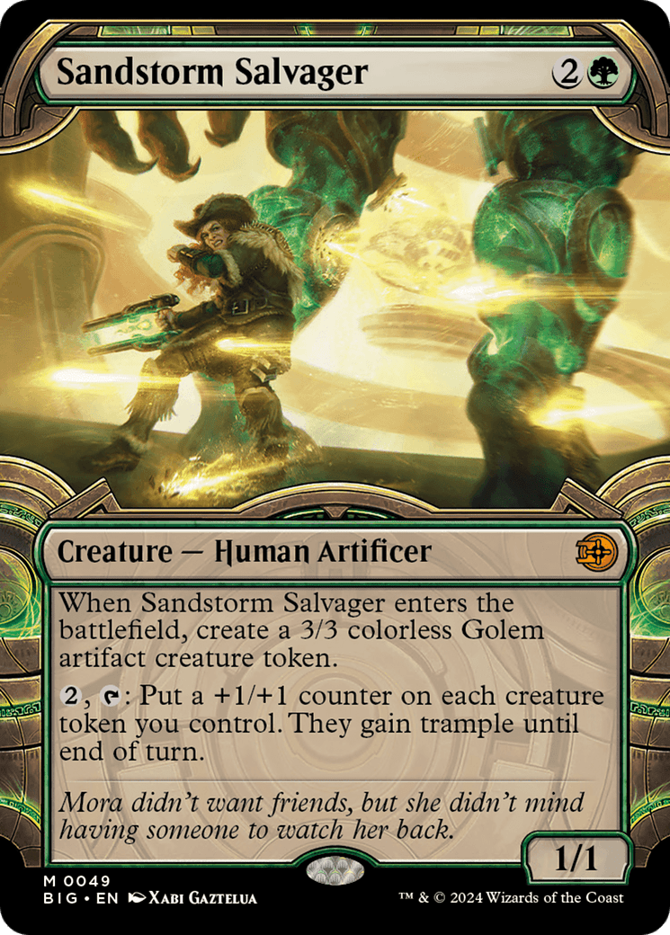 Sandstorm Salvager (Showcase) [Outlaws of Thunder Junction: The Big Score] MTG Single Magic: The Gathering  | Multizone: Comics And Games