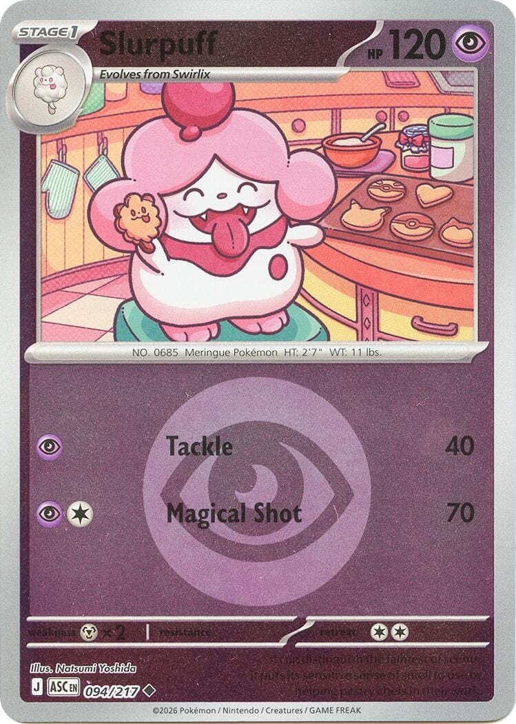 Slurpuff (094/217) (Energy Symbol Pattern) [Mega Evolution: Ascended Heroes] Pokemon Single Pokémon  | Multizone: Comics And Games