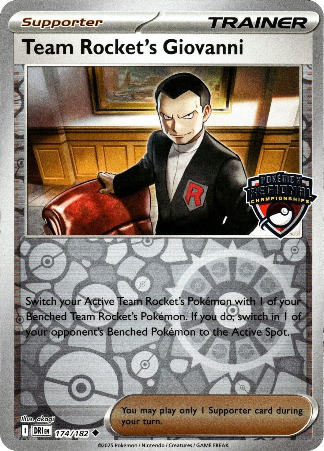 Team Rocket's Giovanni (174/182) [League & Championship Cards] Pokemon Single Pokémon  | Multizone: Comics And Games