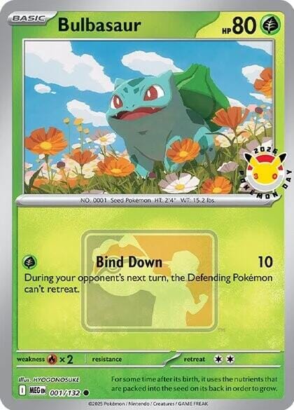 Bulbasaur (001/132) (Pokemon Day 2026) [Miscellaneous Cards] Pokemon Single Pokémon  | Multizone: Comics And Games
