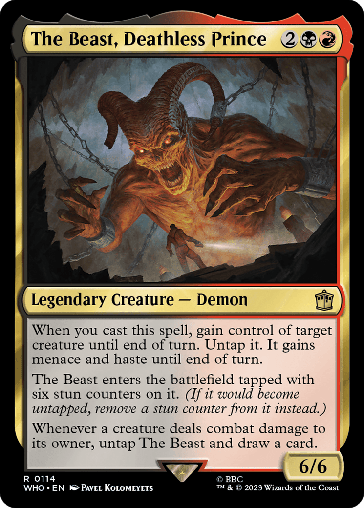 The Beast, Deathless Prince [Doctor Who] MTG Single Magic: The Gathering  | Multizone: Comics And Games