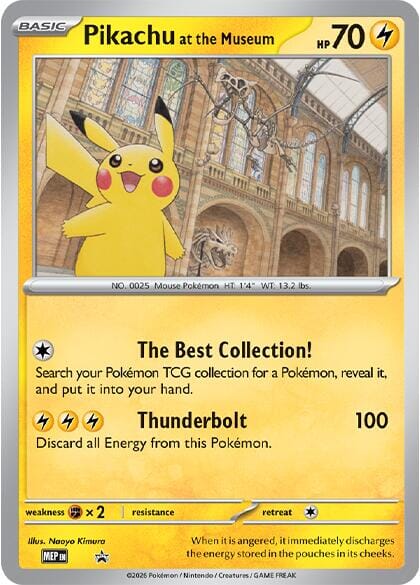 Pikachu at the Museum [Mega Evolution Promo] Pokemon Single Pokémon  | Multizone: Comics And Games