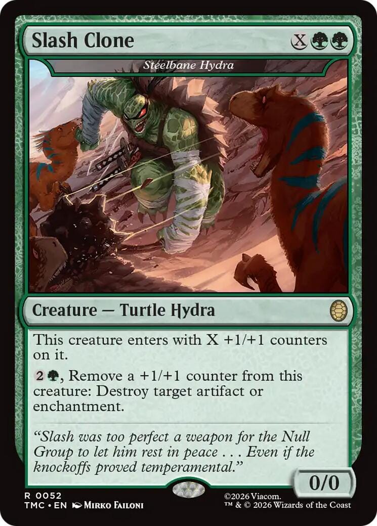 Slash Clone - Steelbane Hydra [Teenage Mutant Ninja Turtles Commander] MTG Single Magic: The Gathering  | Multizone: Comics And Games