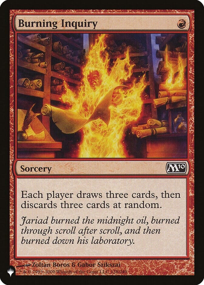 Burning Inquiry [The List] MTG Single Magic: The Gathering  | Multizone: Comics And Games