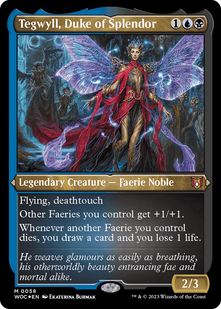 Tegwyll, Duke of Splendor (Display Commander) [Wilds of Eldraine Commander] MTG Single Magic: The Gathering  | Multizone: Comics And Games
