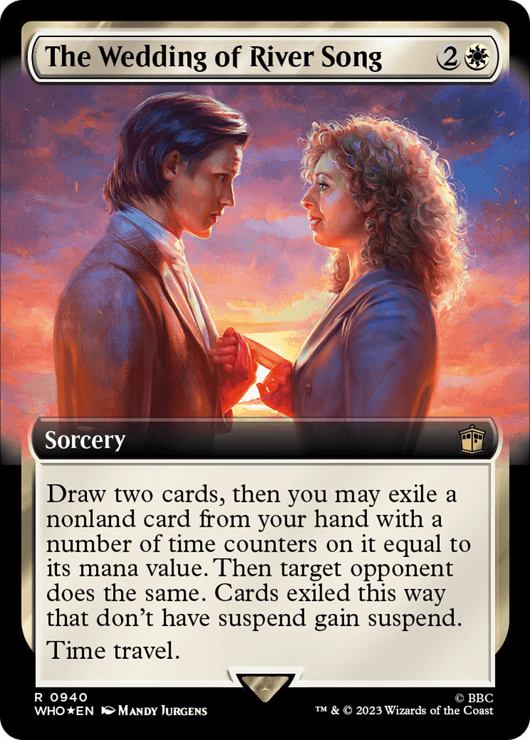 The Wedding of River Song (Extended Art) (Surge Foil) [Doctor Who] MTG Single Magic: The Gathering  | Multizone: Comics And Games